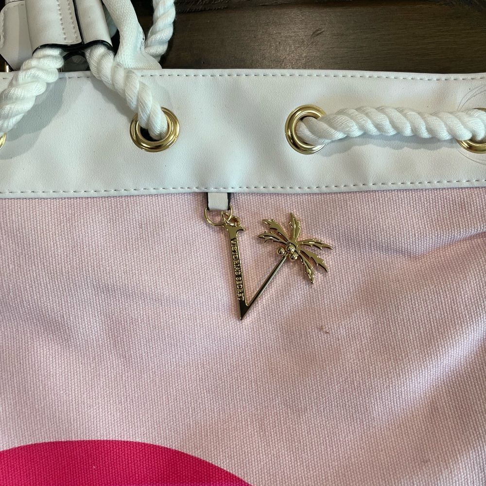 NWOT Victoria's Secret Beach Drawstring Backpack - Picture 4 of 8